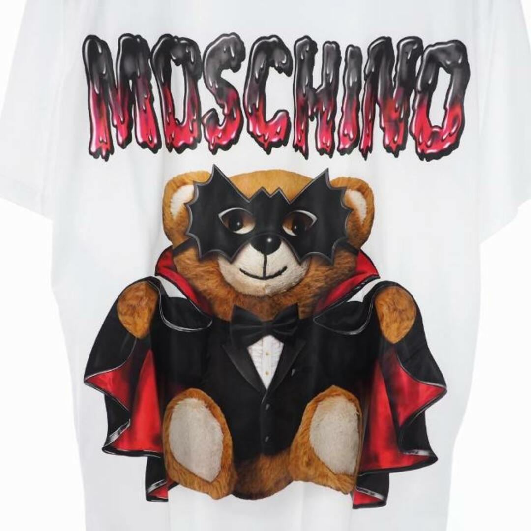 MOSCHINO(モスキーノ)のモスキーノ 20SS バッド テディベア プリント Tシャツ 半袖 XXS 白 レディースのトップス(Tシャツ(半袖/袖なし))の商品写真