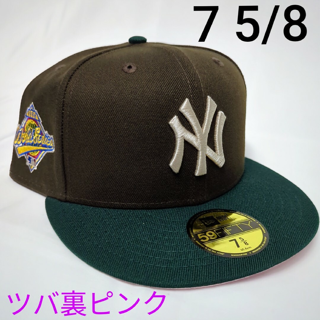 新品 海外限定 ツバ裏ピンク ビーブロ NEWERA CAP 7 5/8 - キャップ