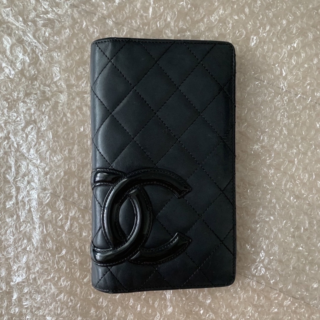 CHANEL カンボンライン　長財布　財布　黒　ピンク 6