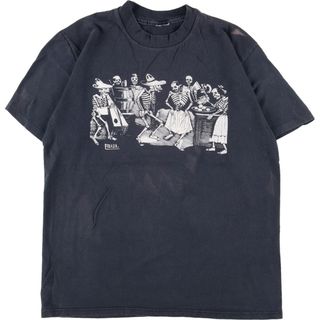 古着 ドクロ柄 スカル柄 プリントTシャツ メンズS /eaa349036