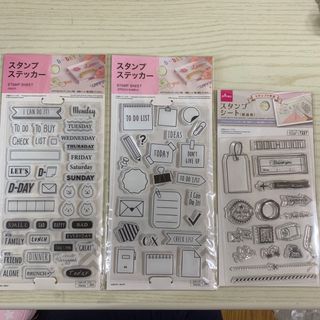 ダイソー(DAISO)のダイソー スタンプステッカー(印鑑/スタンプ/朱肉)