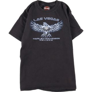 ハーレーダビッドソン(Harley Davidson)の古着 ハーレーダビッドソン Harley-Davidson モーターサイクル バイクTシャツ レディースXS /eaa346711(Tシャツ(半袖/袖なし))