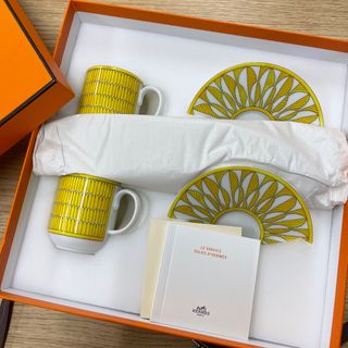 エルメス(Hermes)の新品未使用❤️ 入手困難 エルメス HERMES ソレイユ　コーヒーコップセット(グラス/カップ)