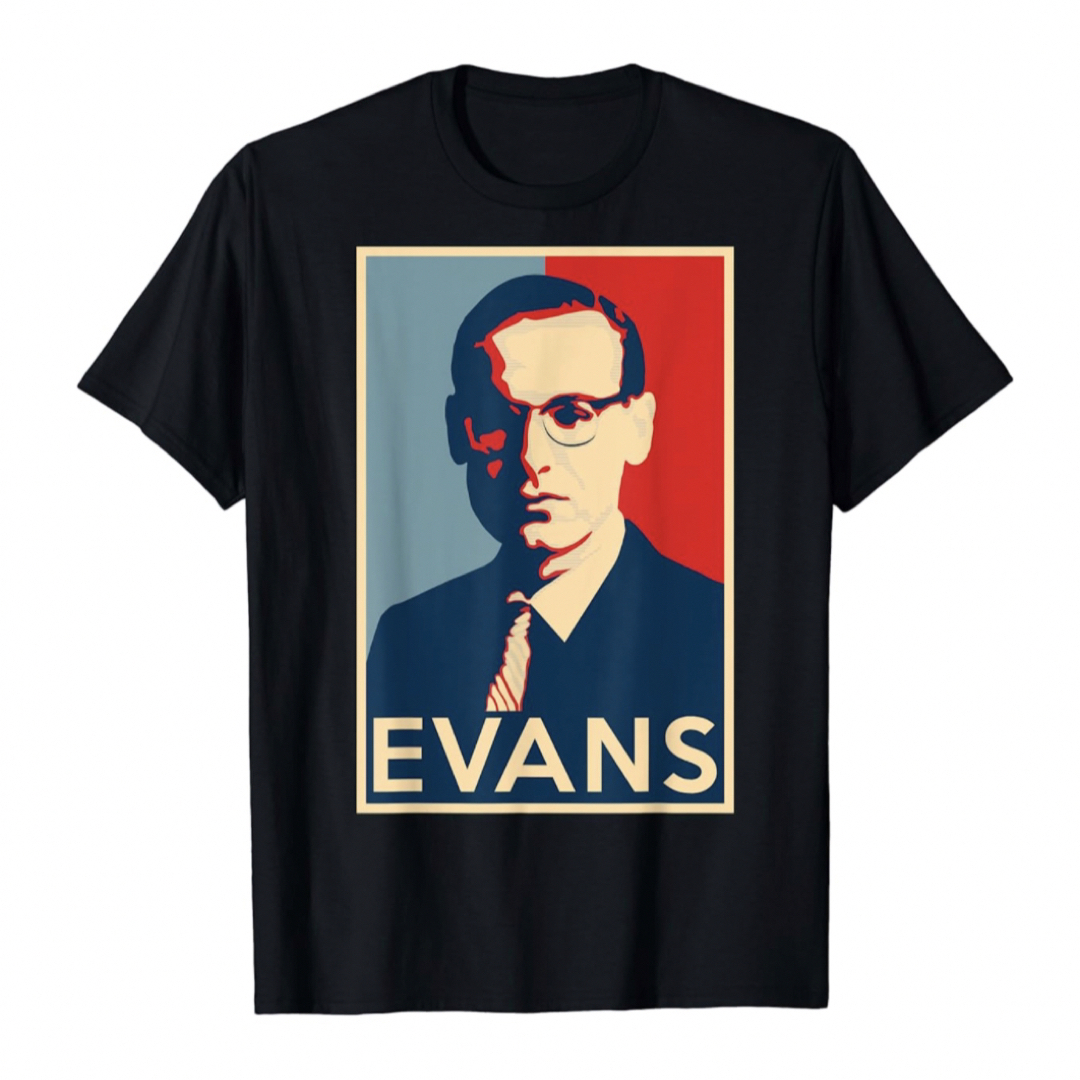 未使用品　Bill Evans/ビル・エヴァンス　ポスター柄Tシャツ XLサイズ