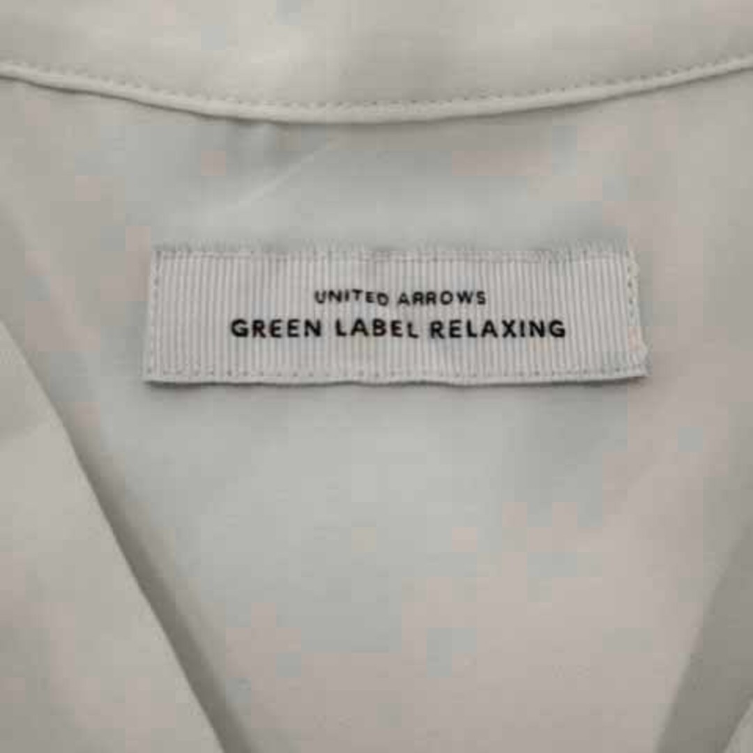 UNITED ARROWS green label relaxing(ユナイテッドアローズグリーンレーベルリラクシング)のgreen label relaxing シャツ V襟 透け感 ライトベージュ レディースのトップス(シャツ/ブラウス(長袖/七分))の商品写真