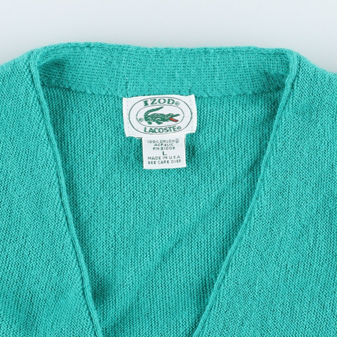 LACOSTE - 古着 80年代 ラコステ LACOSTE IZOD アクリルニット