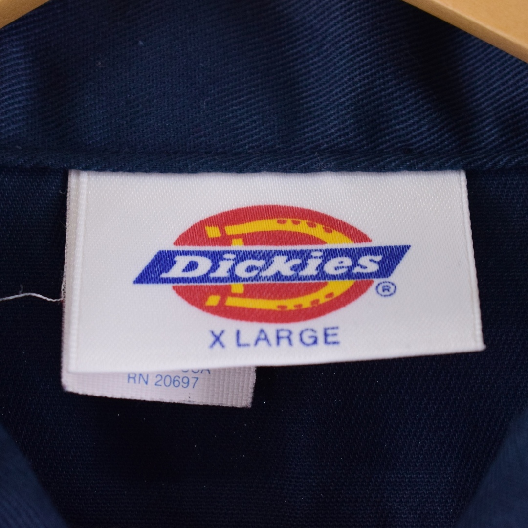 ディッキーズ Dickies 半袖 ワークシャツ USA製 メンズXL /eaa348060