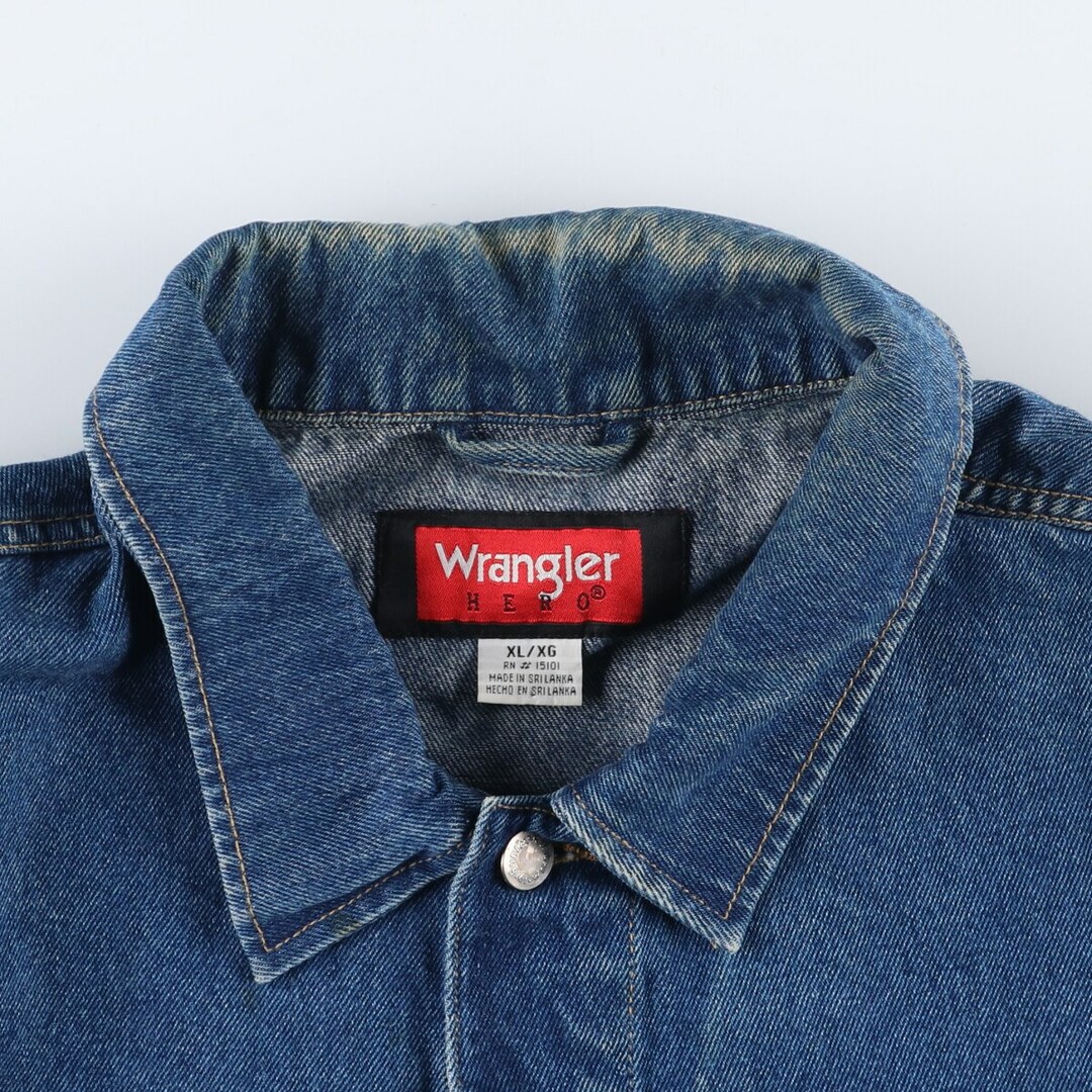 Wrangler(ラングラー)の古着 ラングラー Wrangler HERO デニムジャケット Gジャン メンズXL /eaa346228 メンズのジャケット/アウター(Gジャン/デニムジャケット)の商品写真