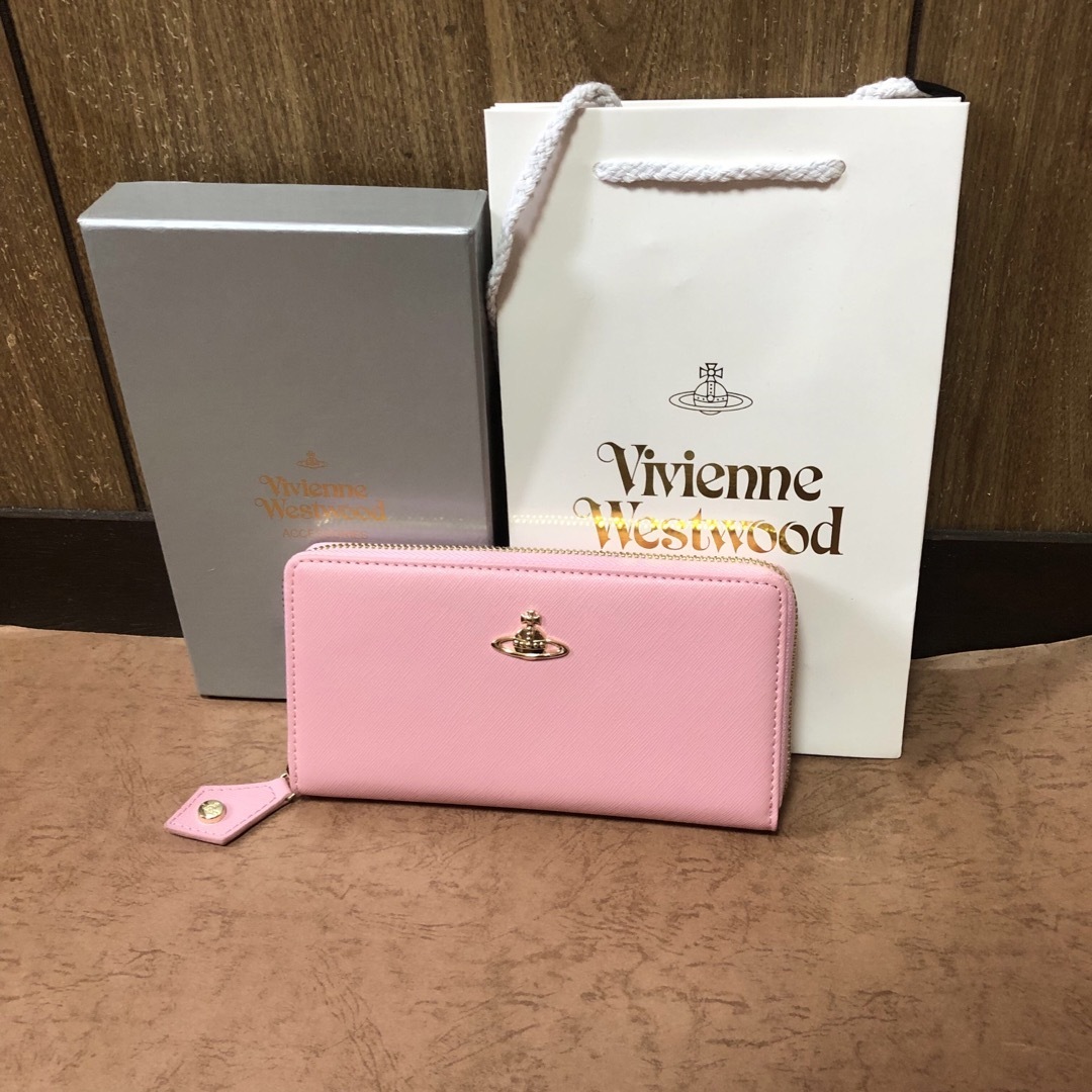 ヴィヴィアンウエストウッド長財布新品未使用ピンク | フリマアプリ ラクマ
