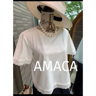 アマカ(AMACA)の綺麗なお姉さんのAMACAアマカ涼しげトップス(カットソー(半袖/袖なし))