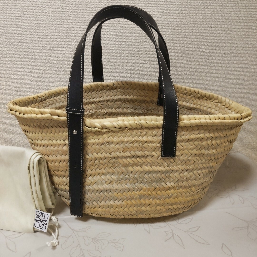 LOEWE - ロエベ LOEWE バスケットバッグ M ブラックの通販 by dead