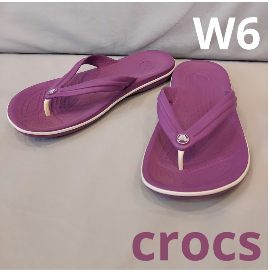 crocs(クロックス)のcrocs クロックバンド フリップ ビーチサンダル W6 レディースの靴/シューズ(サンダル)の商品写真