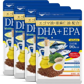 DHA＋EPA 亜麻仁油 エゴマ油配合 オメガ3 αリノレン酸 サプリメント (魚介)