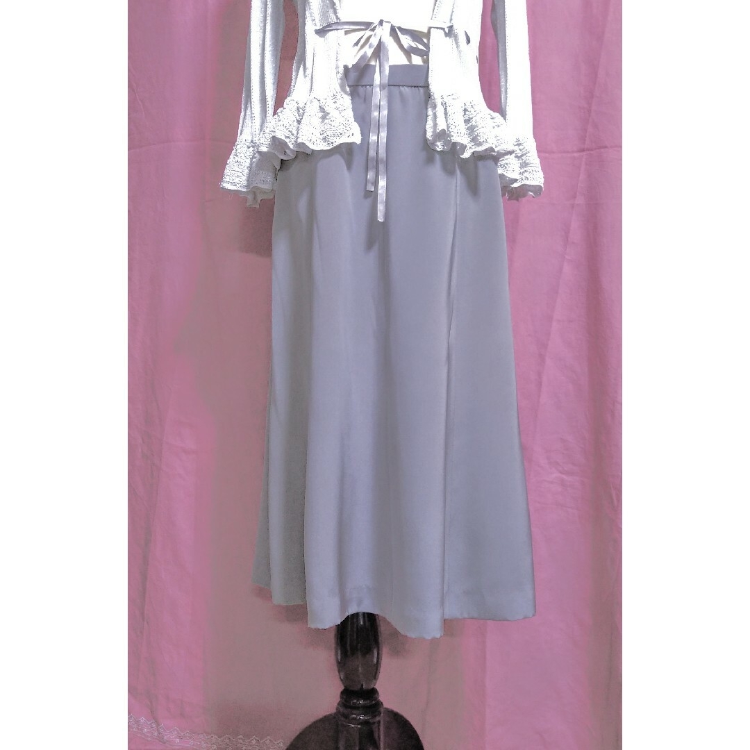 セミフレア スカート グレー クチュール テーラード フレア レディースのスカート(その他)の商品写真
