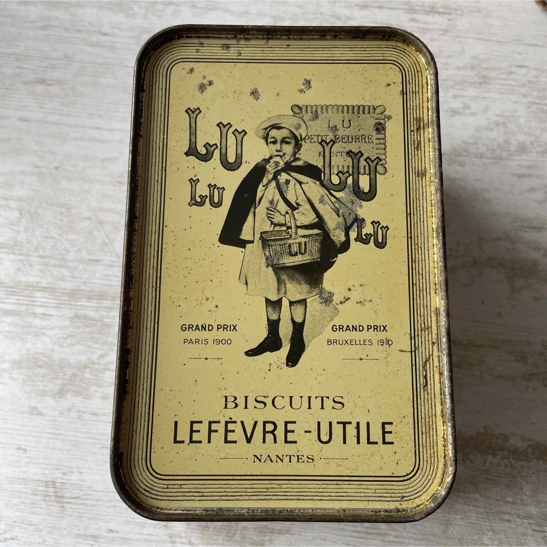 LU TIN缶 ビスケット缶 LU NANTES フランスアンティーク | www