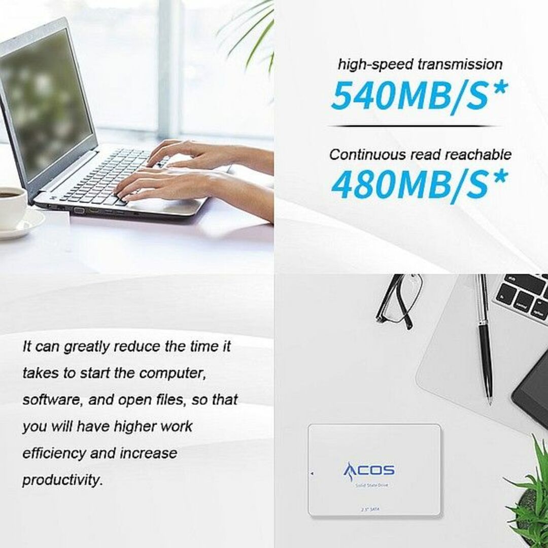 60％以上節約 ACOS SATA 512GB SSD 2.5インチ タブレット