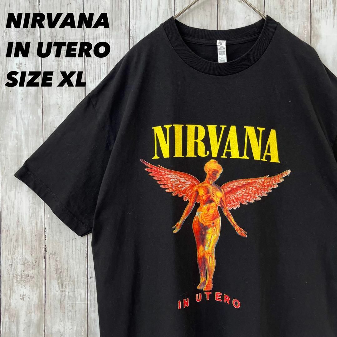 NIRVANA ニルバーナ  バンド Tシャツ  ミュージック Tシャツ　L