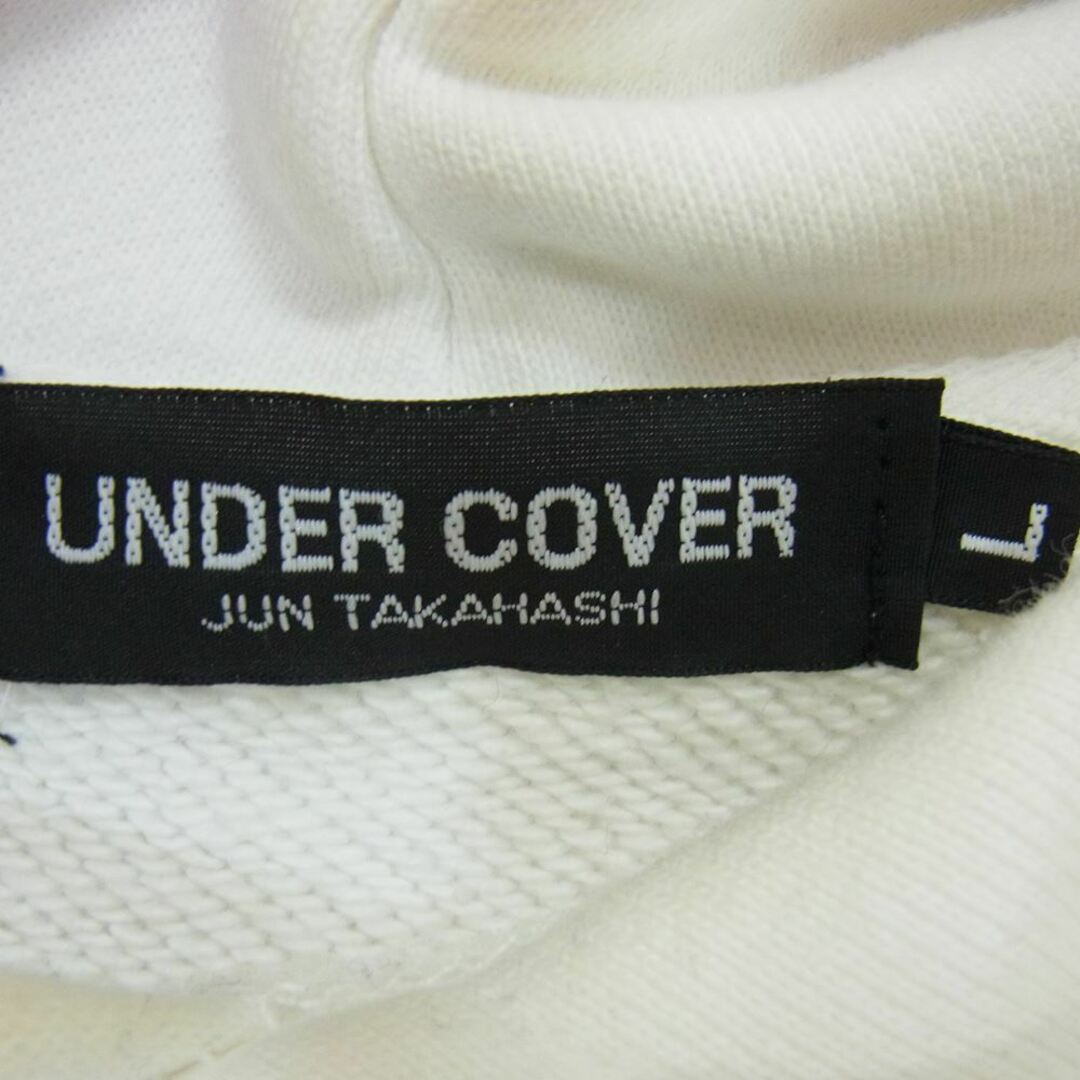 UNDERCOVER(アンダーカバー)のUNDERCOVER アンダーカバー UC2A9811 MAD MARKET マッドマーケット メッセージロゴ スウェット パーカー ホワイト系 L【中古】 メンズのトップス(パーカー)の商品写真