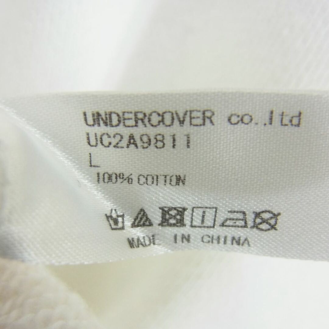 UNDERCOVER(アンダーカバー)のUNDERCOVER アンダーカバー UC2A9811 MAD MARKET マッドマーケット メッセージロゴ スウェット パーカー ホワイト系 L【中古】 メンズのトップス(パーカー)の商品写真