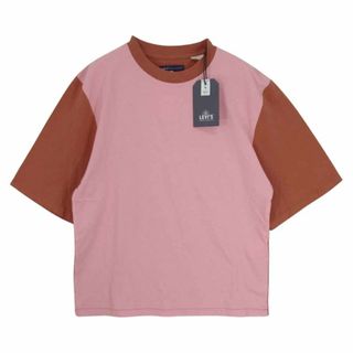 リーバイス(Levi's)のLevi's リーバイス 749100003 MADE&CRAFTED オーバーサイズスリーブ Tシャツ PINK ICING BLOCK PINK ICING/AUTUMN ピンク系 JAPAN SIZE S【極上美品】【中古】(シャツ/ブラウス(半袖/袖なし))