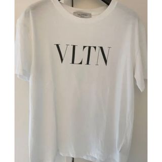 美品 ヴァレンチノ VLTNプリント クルーネック Ｔシャツ レディース XS