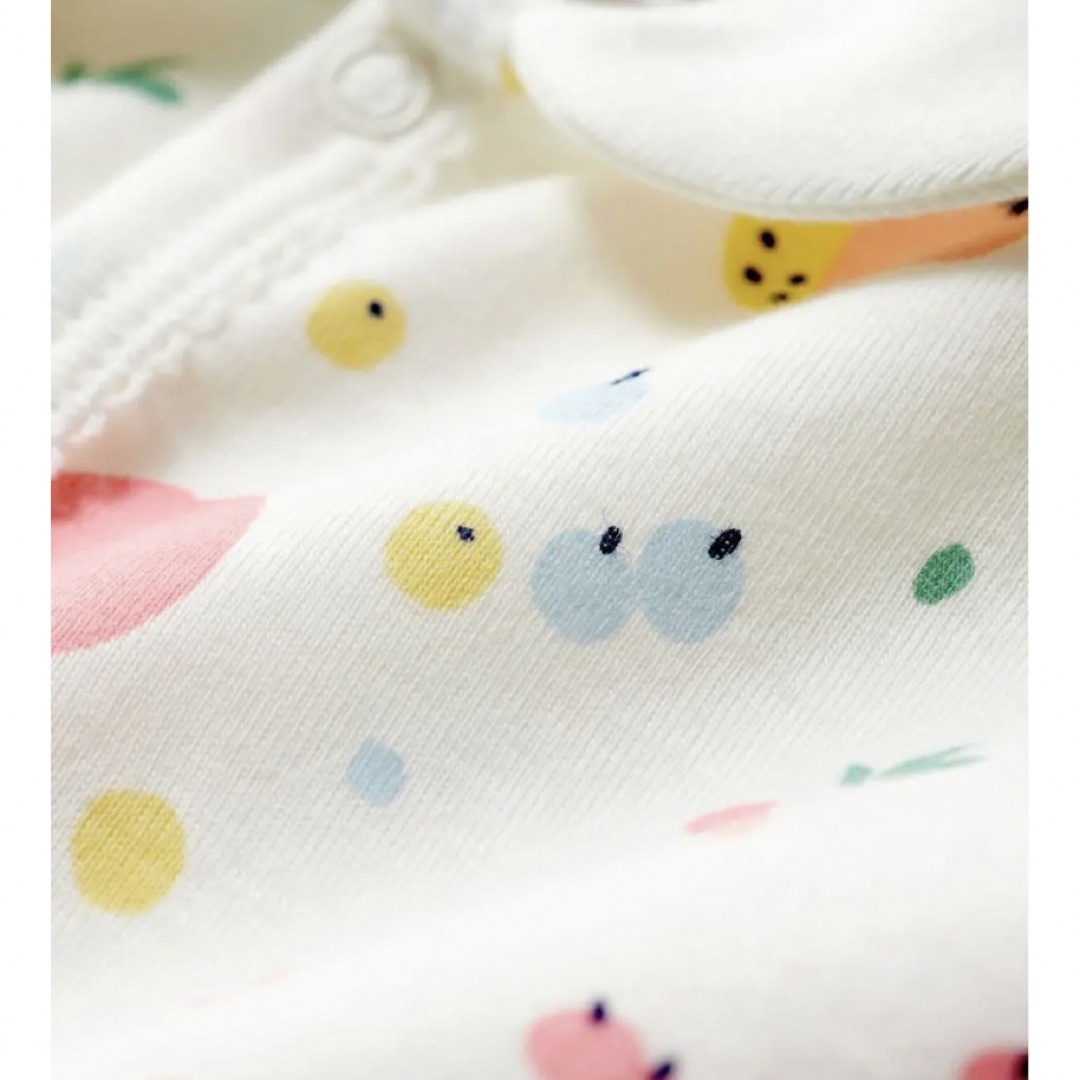 PETIT BATEAU(プチバトー)のプチバトー　プリントショートロンパース キッズ/ベビー/マタニティのベビー服(~85cm)(ロンパース)の商品写真