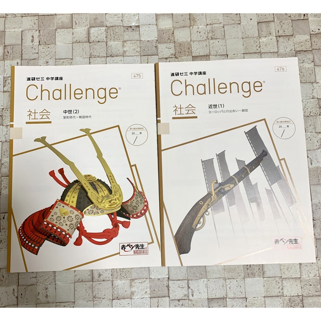 進研ゼミ　中学講座　中2社会　チャレンジ　challenge エンタメ/ホビーの本(語学/参考書)の商品写真