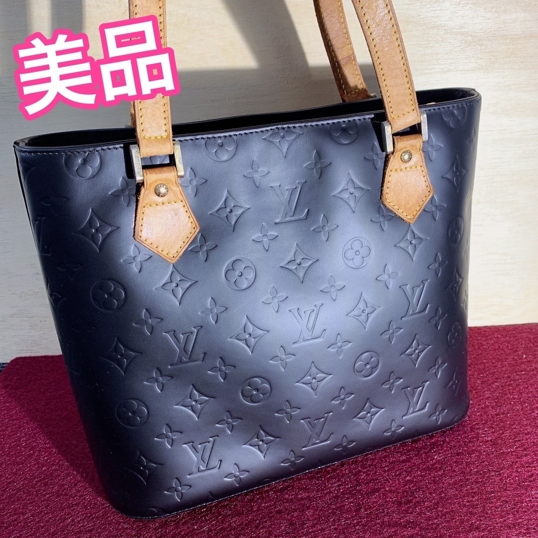 極美品 ルイヴィトン ヴェルニ ヒューストン バッグ レディース 黒