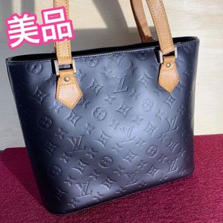 ルイヴィトン(LOUIS VUITTON)の美品　ルイヴィトン　ヴェルニ　ヒューストン　バッグ　レディース　黒　ブラック(トートバッグ)