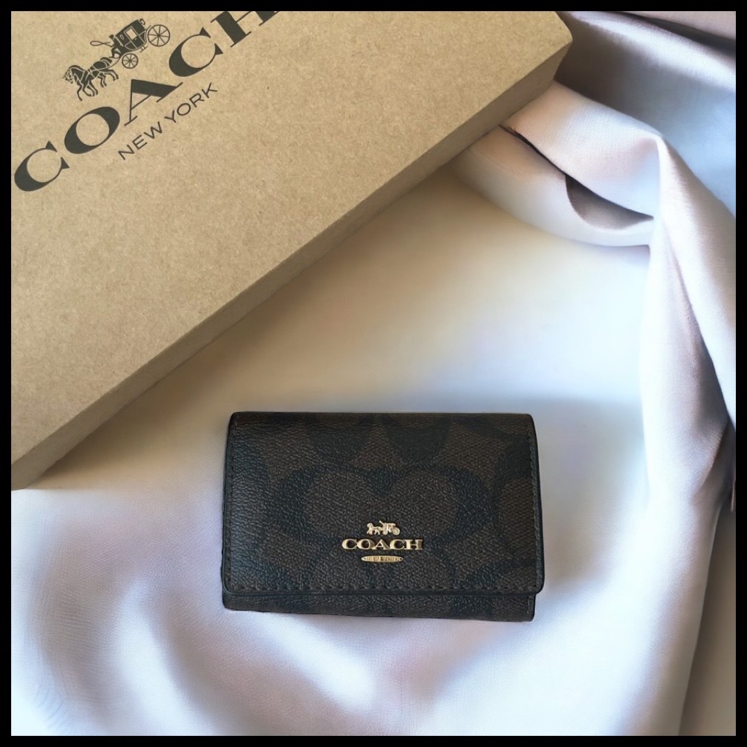 【COACH】ファイブ リング キー ケース シグネチャー キャンバス | フリマアプリ ラクマ