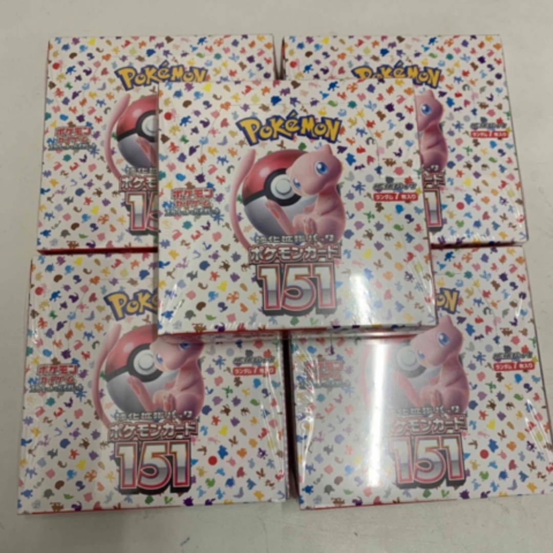 151 box シュリンク付き 5box ポケモンカードポケカ