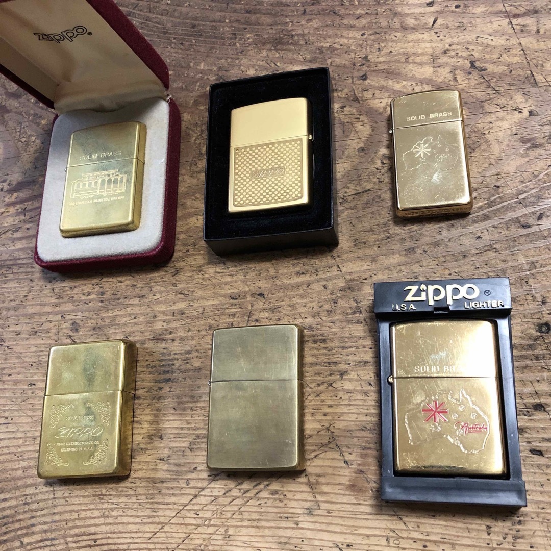 ZIPPO - ZIPPO SOLID BRASS COMMEMORATIVE 他 全6コの通販 by ざぶの