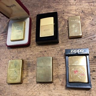 ジッポー(ZIPPO)のZIPPO SOLID BRASS COMMEMORATIVE 他 全6コ(タバコグッズ)