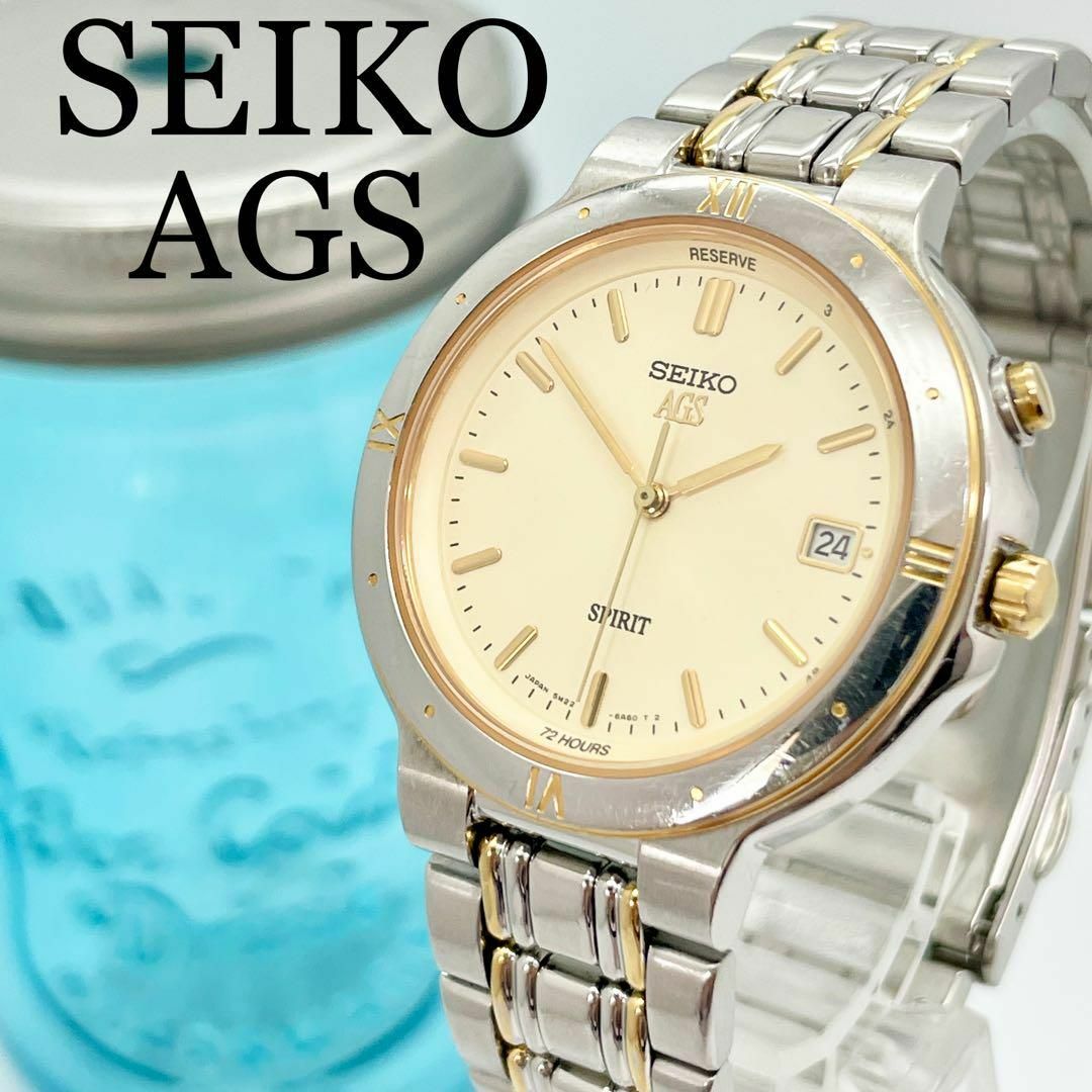 378 SEIKO セイコー時計　メンズ腕時計　コンビ　AGS 自動巻き