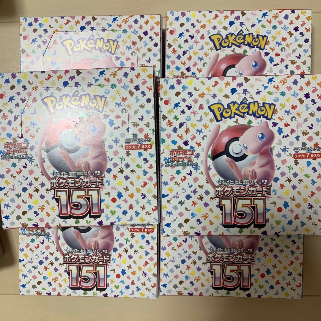 ポケモン151 6BOX シュリンクなし