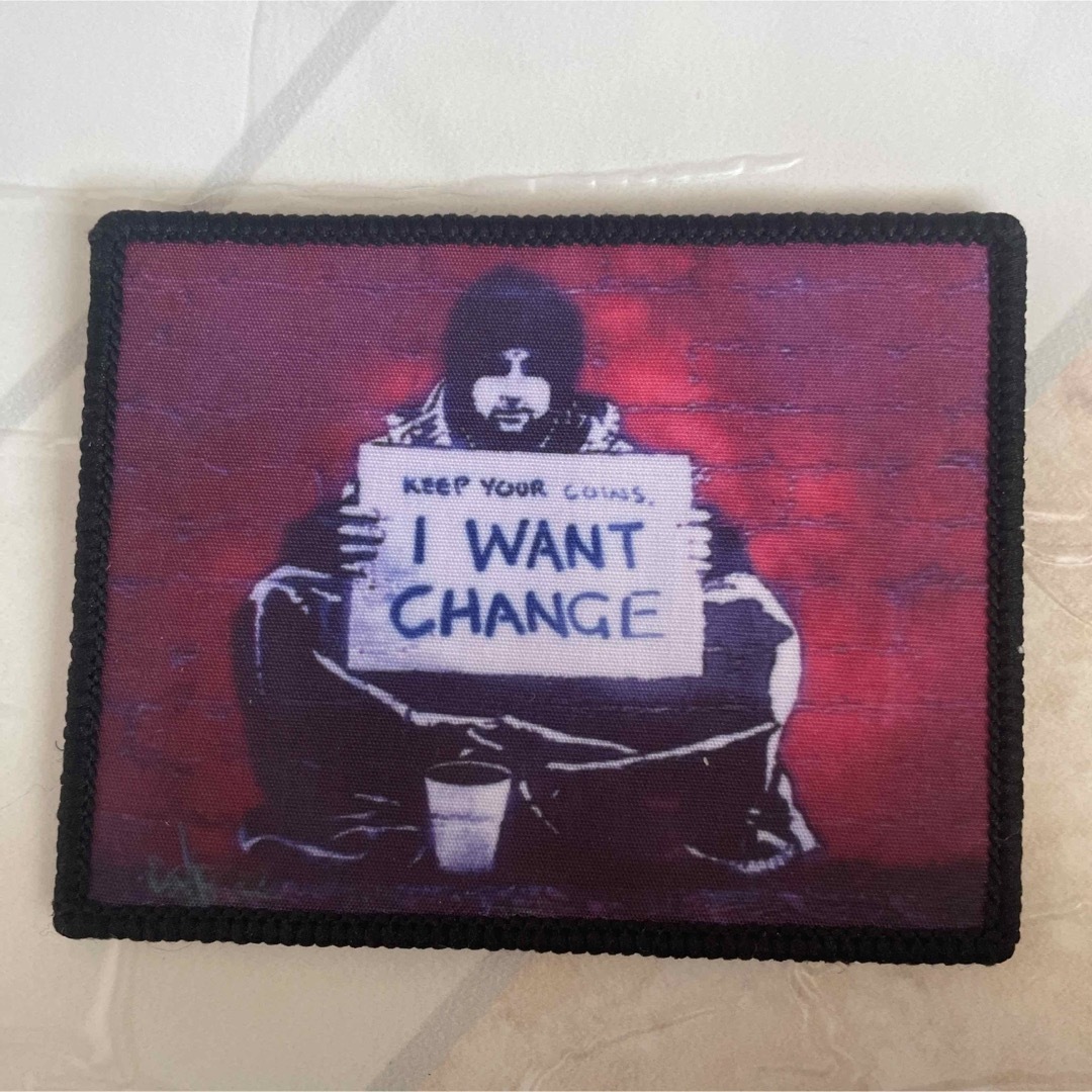 バンクシー banksy  クロス転写式 サバゲー パッチ ワッペン 着脱式 エンタメ/ホビーのミリタリー(個人装備)の商品写真