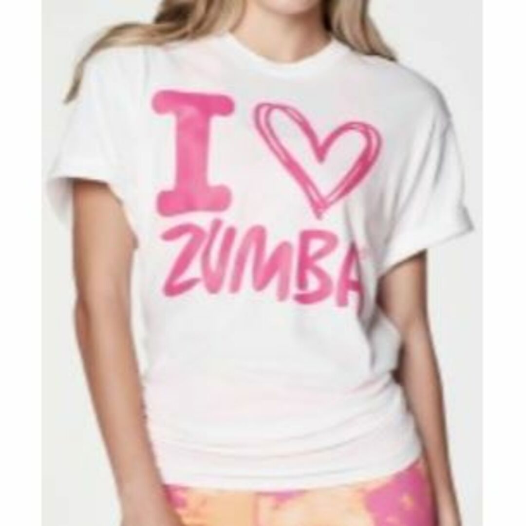 Zumba(ズンバ)のZUMBA　ズンバ　新作　未開封　正規品　未使用　新品　ホワイト　白　Tシャツ レディースのトップス(Tシャツ(半袖/袖なし))の商品写真