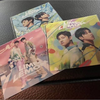 トウホウシンキ(東方神起)の東方神起　Lime&Lemon クリアジャケットカード3枚セット ジャケカ　ユノ(K-POP/アジア)