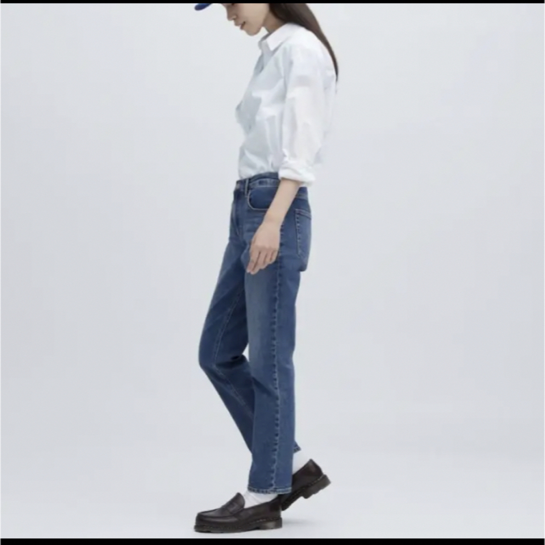 UNIQLO(ユニクロ)のUNIQLO ユニクロ　 ストレッチスリムストレートジーンズ レディースのパンツ(デニム/ジーンズ)の商品写真