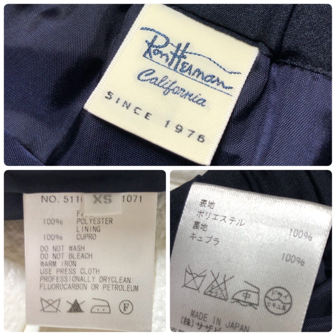 Ron HermanロンハーマンのプリーツスカートXSネイビー