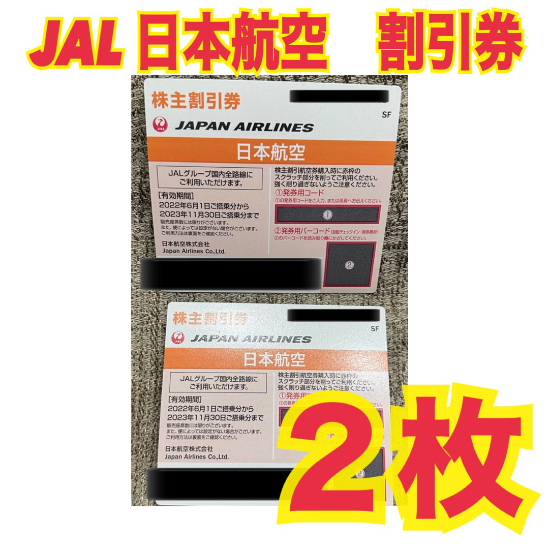 株主割引券　JAL 2枚