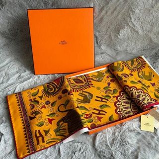 エルメス(Hermes)の美品　エルメス　カレ９０　カレカンタ　シルクスカーフ(バンダナ/スカーフ)