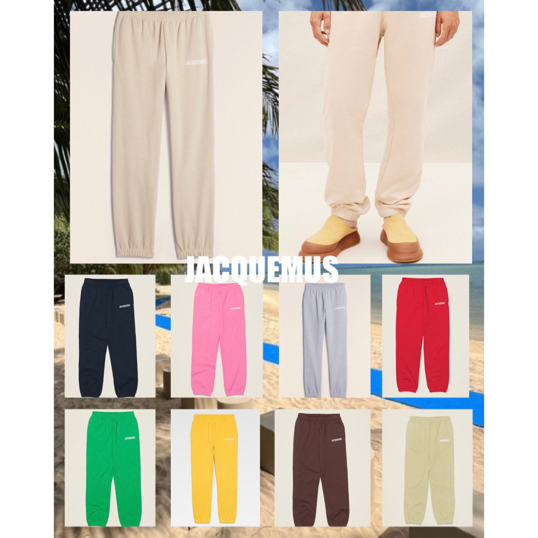 新品タグ付】JACQUEMUS Track Pants Yel | bindughsan.com