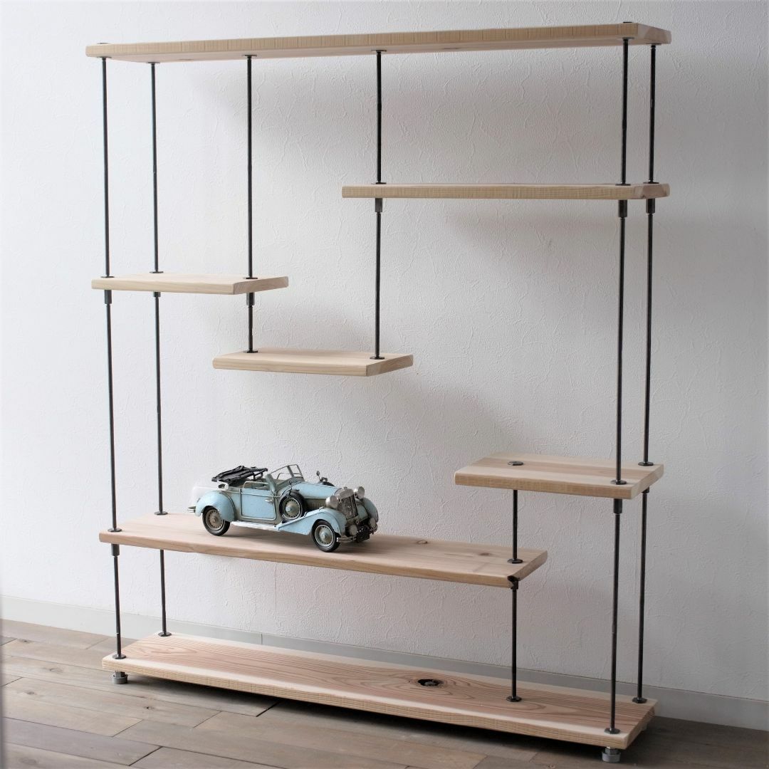 wood iron shelf 1040*900*225〈ナチュラル〉