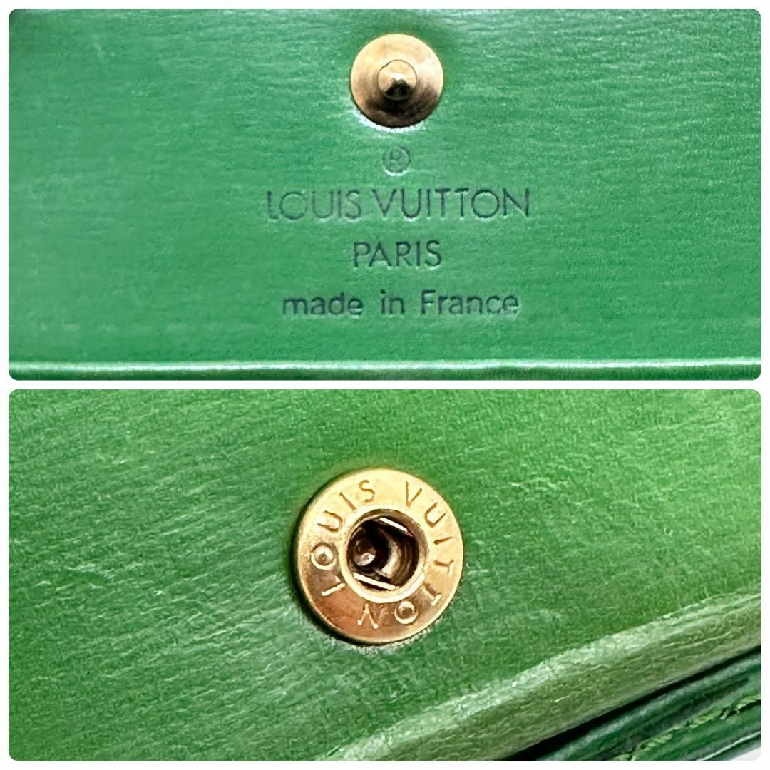 ✅美品✅ルイヴィトン エピ ポルトモネ ボワット スクエア コインケース 緑