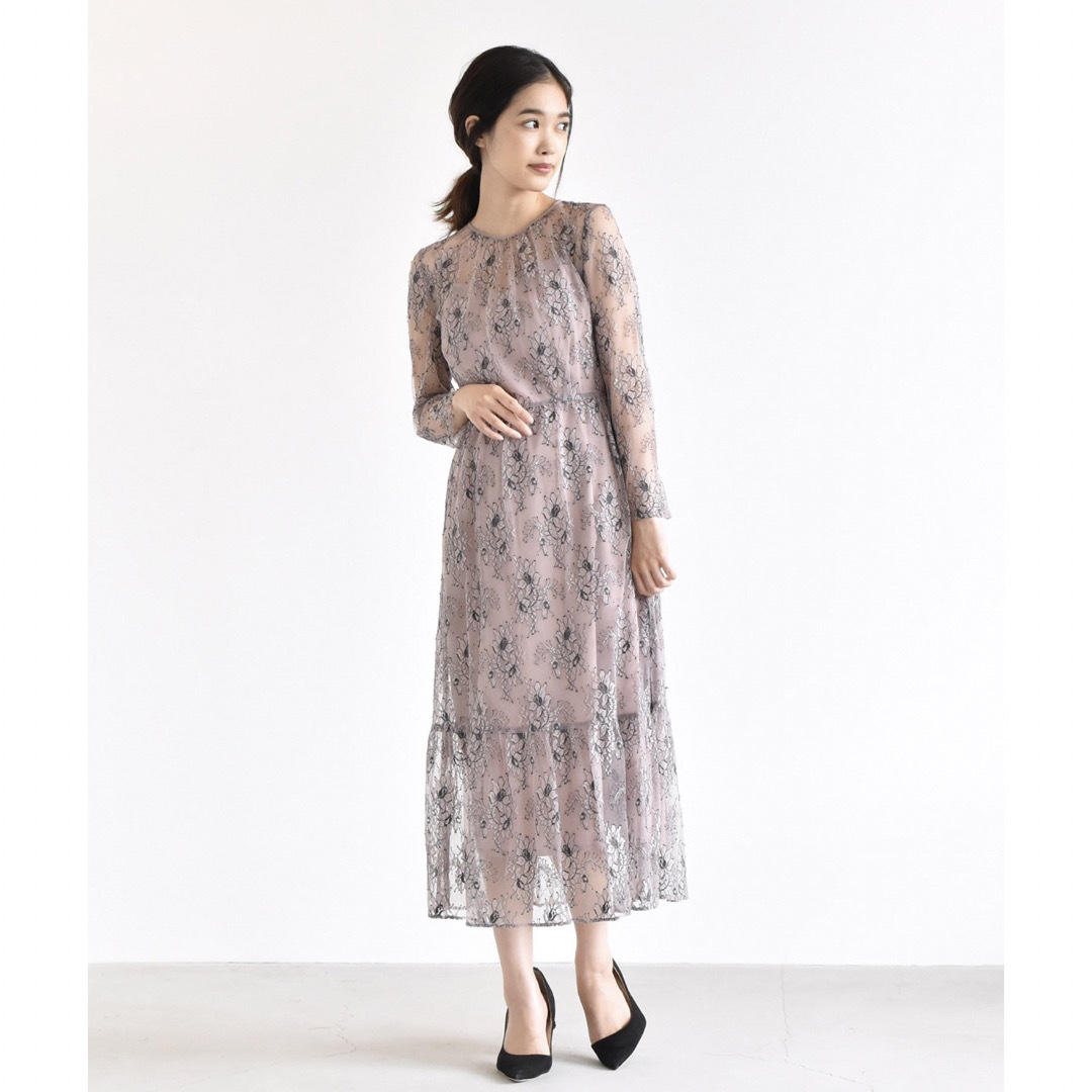 Kaene - 美品♡kaeneオールレースワンピース♡パープル結婚式披露宴 ...