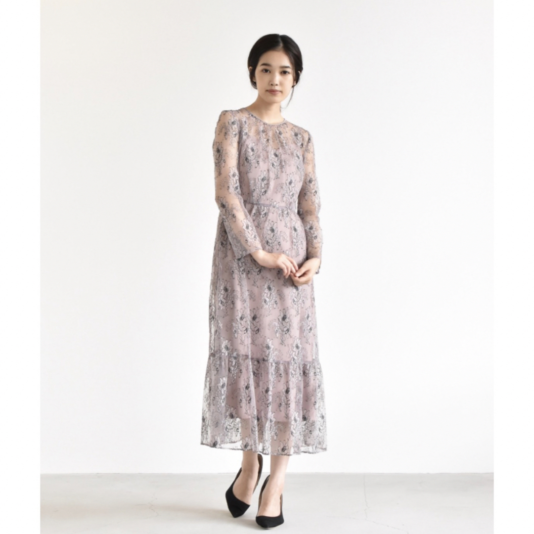 Kaene - 美品♡kaeneオールレースワンピース♡パープル結婚式披露宴 ...