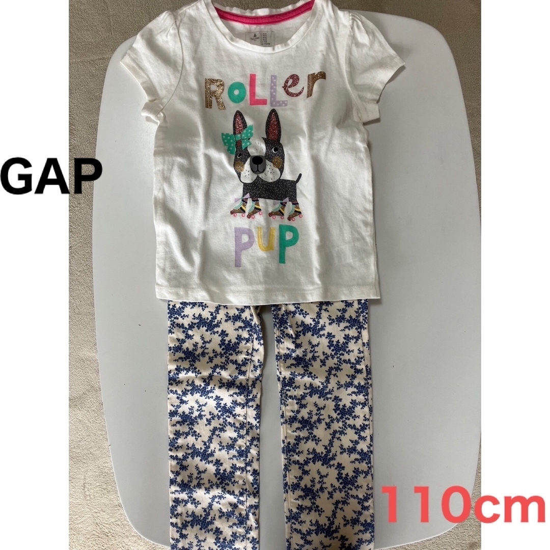 GAP(ギャップ)のGAP  Tシャツ&パンツセット   キッズ/ベビー/マタニティのキッズ服女の子用(90cm~)(パンツ/スパッツ)の商品写真