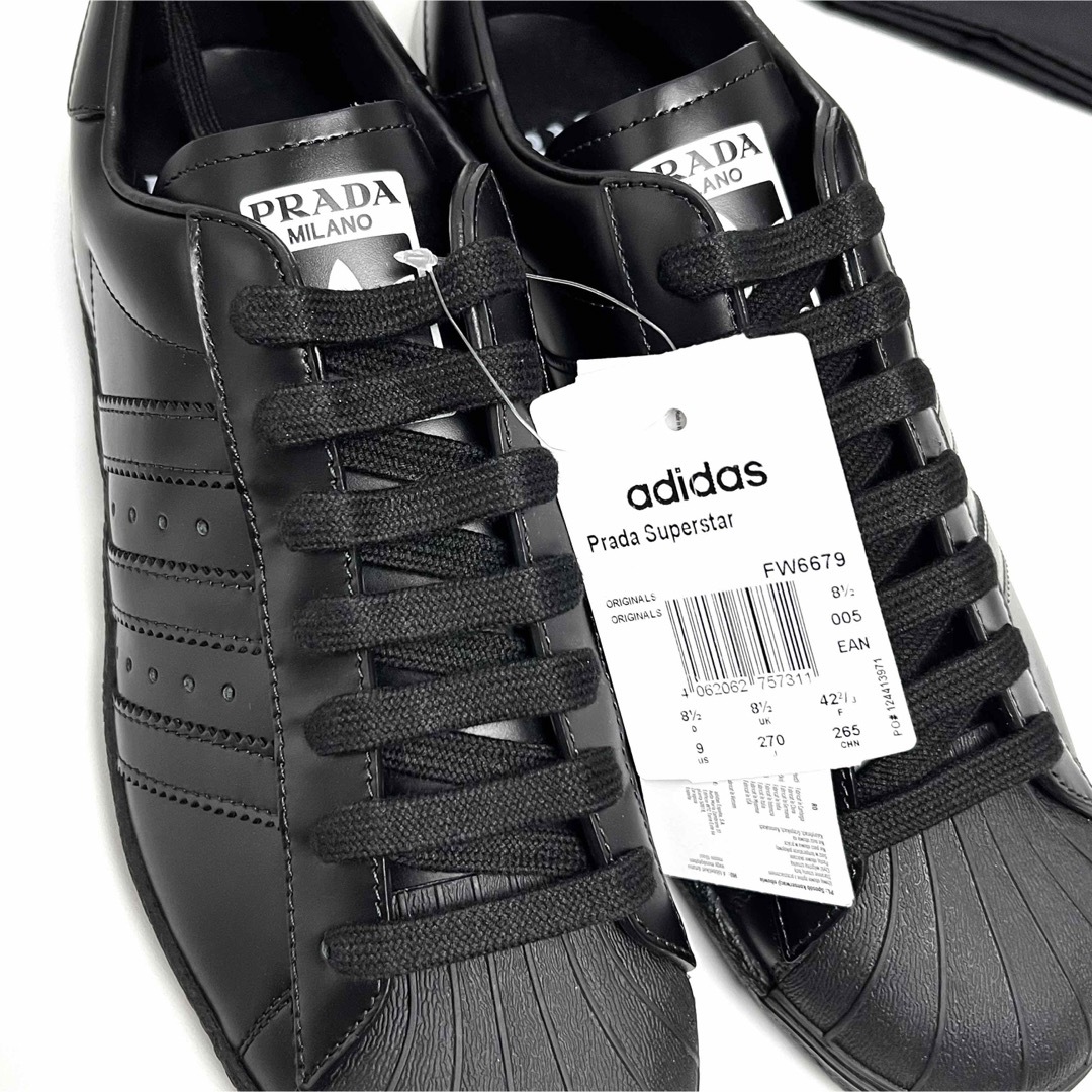 PRADA(プラダ)の27cm 新品 adidas プラダ PRADA スーパースター スニーカー メンズの靴/シューズ(スニーカー)の商品写真