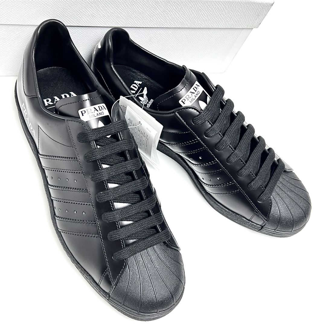 27cm 新品 adidas プラダ PRADA スーパースター スニーカー